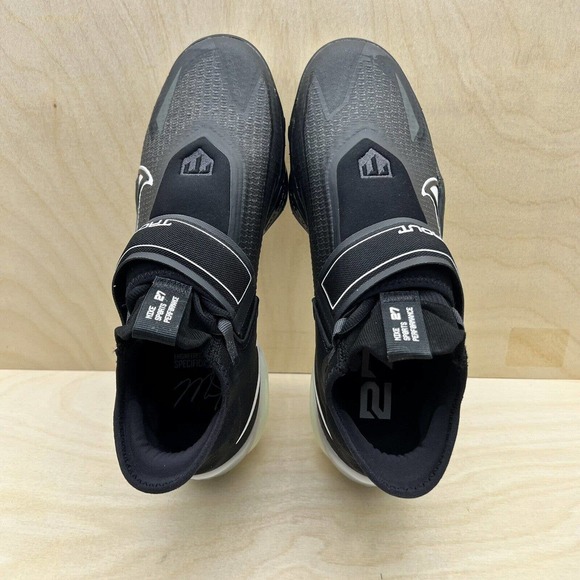 Nike Force Air Zoom Elite Trout 8 Metal Baseball Cleats Black CZ5913-010 Size 9 - Picture 5 of 8